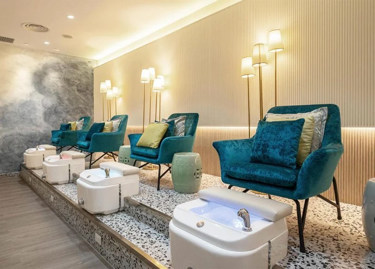 Foot massage treatment underway in a private suite at Treasure Spa on Siam Square One, an example of massage in Siam Bangkok pricing at the higher end